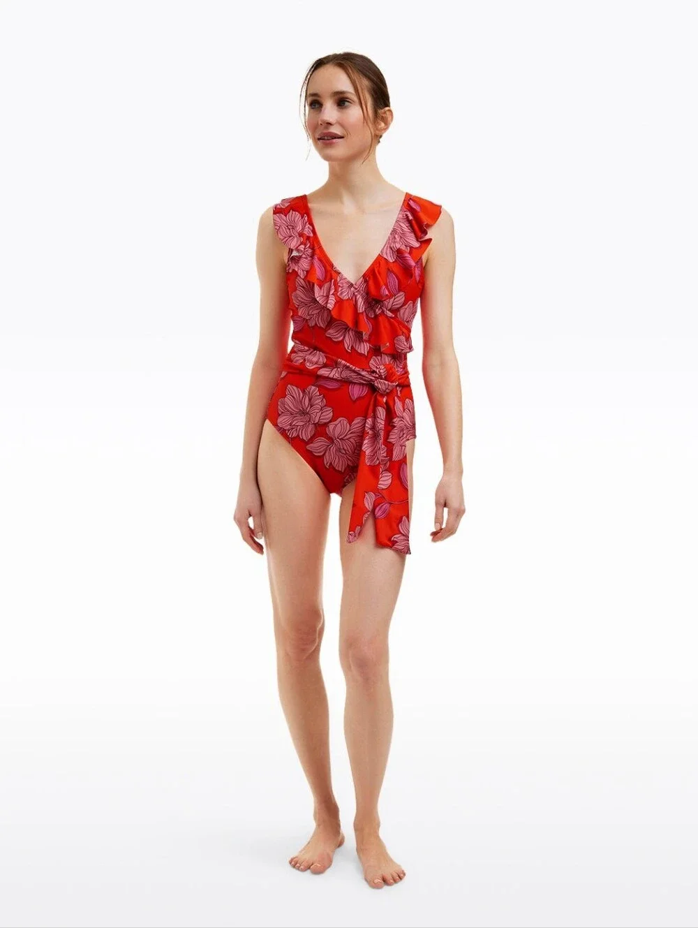NEW Draper James Red Magnolia Swimsuit